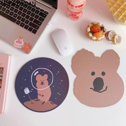 Kawaii Mini Mouse Pad Student Notebook Rubber Keyboard Office Desktop Non-slip Cartoon