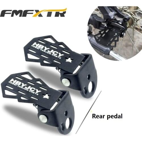 1Pair Bike Folding Pedal Bicycle Rear Axle Pedal MTB Mountain Bike Road Cycling Backseat Pedals Cycle Accessories
