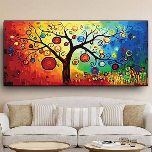 Available Abstract Canvas Painting Print Poster Home Bedroom Living Room Decoration Unframed Tree of Life Wall Art