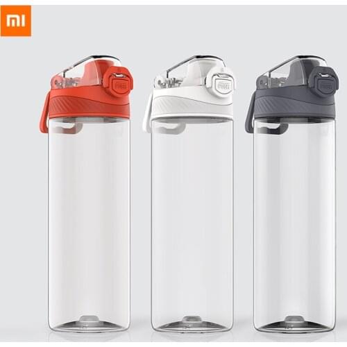 Xiaomi Transparent Sports Water Bottle 480ML Water Cup Outdoor Cold Juice Water Sports Cup with Portable Milk Rope Water Cup BPA