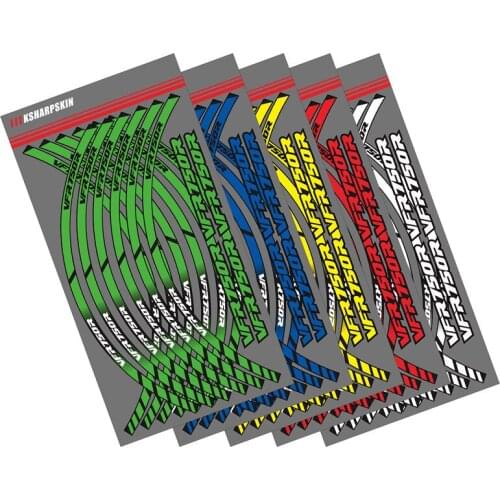 12 X Motorcycle outer ring sticker stripe wheel accessories decorative reflective decals Suitable for HONDA VFR750R