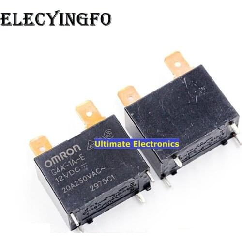 5pcs G4A-1A-E-12VDC G4A-1A-E-DC12V 20A 4feet Relays