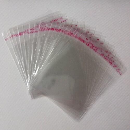 500PCS 6*12cm Clear Resealable Cellophane/BOPP/Poly Bags Transparent Opp Bag Packing Plastic Bags Self Adhesive Seal for gift
