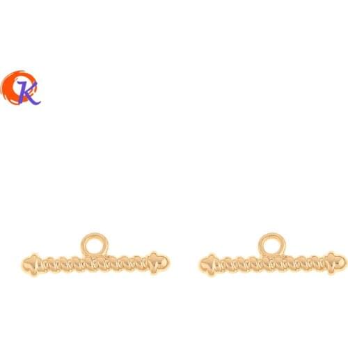 Cordial Design 50Pcs 7*23MM Jewelry Accessories/Hand Made/DIY Earring Making/Genuine Gold Plating/Stick Shape/Jewelry Connectors