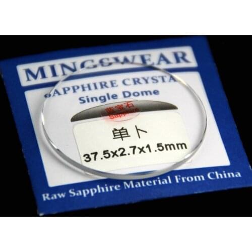 Free Shipping 1pc 1.5mm Thickness Convex Sapphire Select Size from 30mm to 38.5mm Size