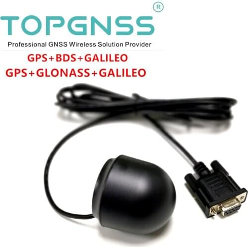 DB9 Female 5V 9600 NMEA0183 GNSS GPS GLONASS GALILEO receiver antenna module G-mouse IP67