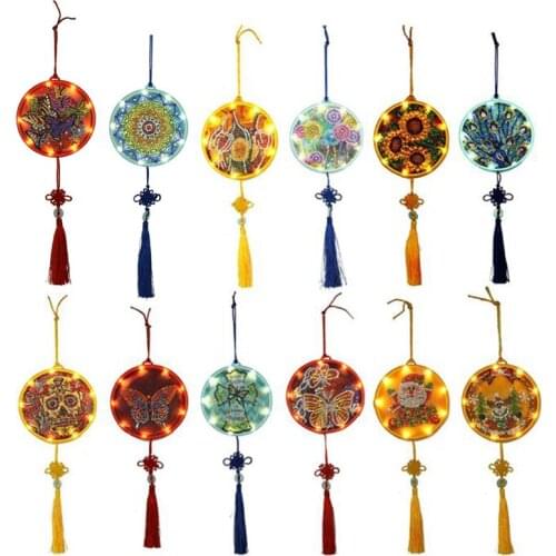 DIY Diamond Painting Led Light Lamp Christmas Special Shaped Diamond Mosaic Cross Stitch Embroidery Diamond Art Rhinestone Decor