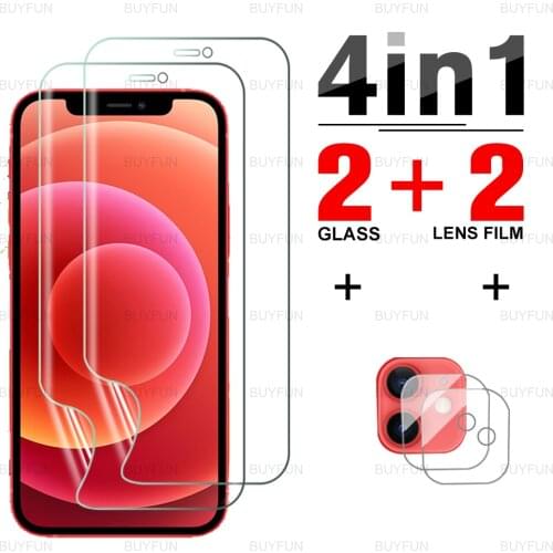 For iPhone 12 Full cover Front Hydrogel Film on for iphone iphon 12 mini 11 pro max X XS XR 8 7 Plus screen protector lens film