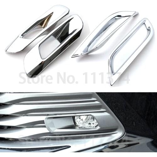 Chrome Front Rear Fog Light Cover for Toyota Camry XV 70 2018 2019 2020 Tail Bumper Trim Decoration ABS Accessories
