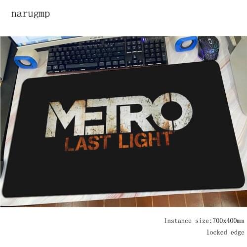 Metro 2033 mouse pad gamer 80x40cm mousepad Natural Rubber mat cute gaming padmouse accessories pc game keyboard mats oversized