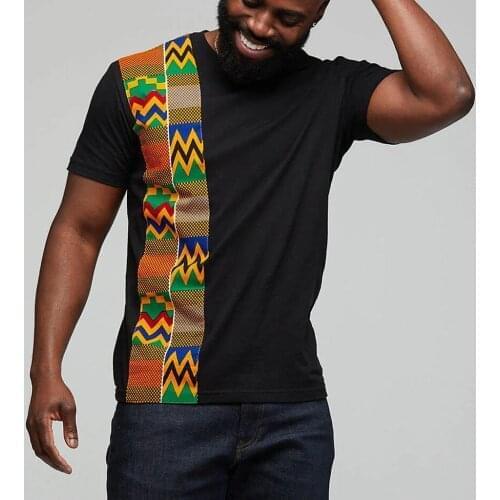 Summer T Shirt Men African Print Ethnic T-shirt O-neck Short Sleeve Casual Tee Tops For Men Camiseta Футболка Мужская