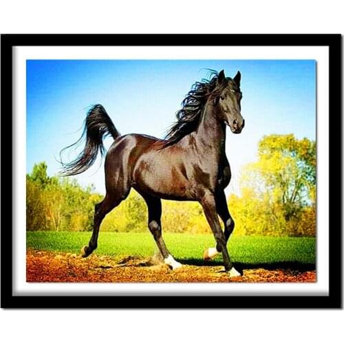 Horse,Full,Diamond Embroidery,Animal,5D,DIY,Diamond Painting,,Cross Stitch,Needlework,Round Rhinestone,Home Decoration,Art