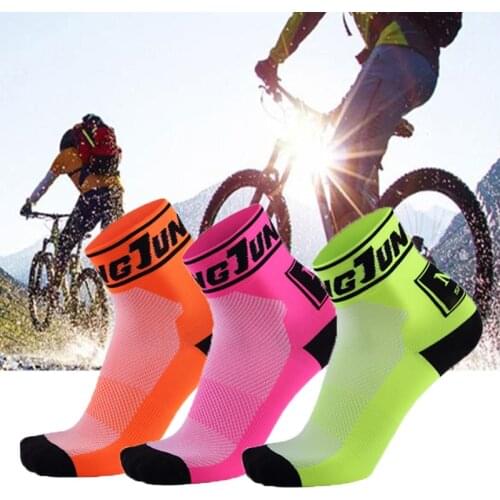 Mens cycling socks Unisex calcetines ciclismo Bike Anti-friction Ankle Support Sports Cycling Socks Outdoor Summer Thin Style