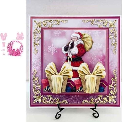 Wall Frame Background Metal Cutting Die Scrapbook Embossed Paper Card Album Craft Template Cut Die Stencils New for 2021 Arrive
