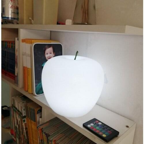 2019 New Arrival D20*H19cm 16 Color Changing RGBW LED Table Lamp Lighting for Coffee Bar Atmosphere Night Lamp Free shipping 1pc