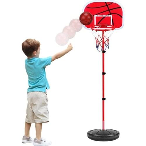 63-165cm Basketball Stand Adjustable Kids Basketball Goal Hoop Toy Set Basketball For Children Training Practice Accessories