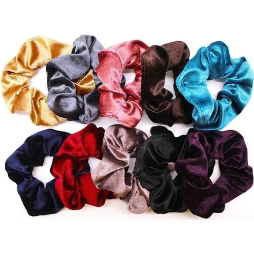 10Pcs/set Head rope Velvet Elastic Hair Bands Scrunchy for Women or Girls Hair Accessories Women 2019 JAN11