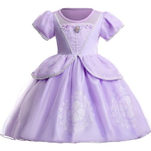 Christmas Girls Princess Dress Cartoon Party Cosplay Dress Fancy Princess Dress Children Clothing Kids Dresses For Girls