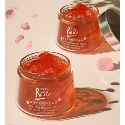 Rose gel mask cream soothes and repairs the skin moisturizing refreshing, rejuvenating and brightening facial beauty