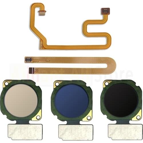 Original Back Home Key Fingerprint Sensor Flex Cable For Huawei Honor 8A 8C 8X Max Touch ID Fingerprint Flex Cable