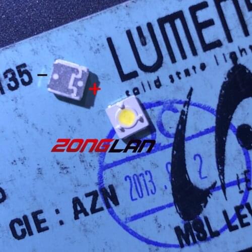 1000pcs LUMENS SMD LED 3535 3537 3V 1W Cool white For TV Backlight Lamp beads A127CECEBUP8C-6078 3D