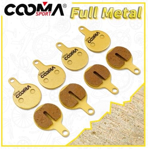 Bike Disc Brake Pads For Lyra IOX Disc Brake, 4 Pairs, Gold Full Metal