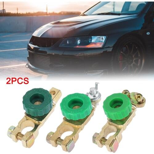 Uxcell 2pcs Top Post Battery Terminal Link Power Disconnect Quick Cut Off Shut Off Isolator Power-off Switch for Boat Car