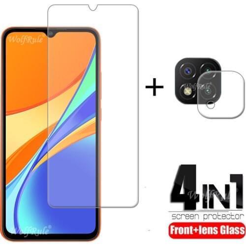 4-in-1 For Xiaomi Redmi 9C Glass For Redmi 9C Tempered Glass HD Screen Protector For Note 9 Pro 9T Redmi 8 9 9A 9C 9T Lens Glass