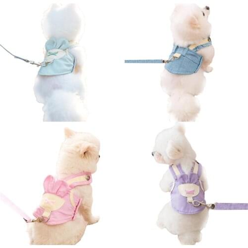 Cat Dog Vest Walking Lead Leash Vest-style Dog Leash Sweetheart Harness Leash For Small Medium Dog Cat Collar Pet Supplies