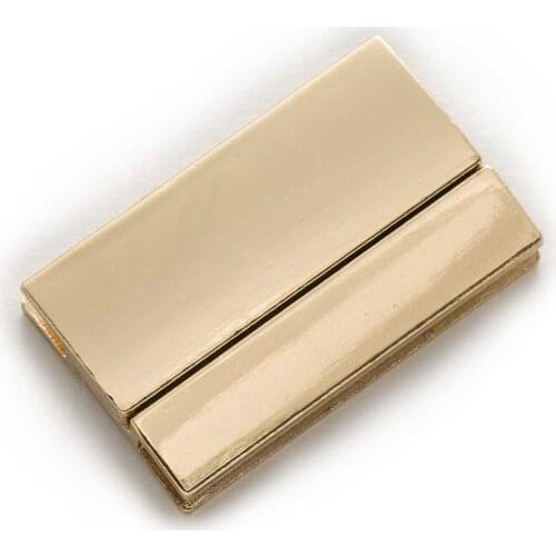 1 Set Rose Gold Color Rectangle Shaped Magnetic Clasps Findings Connectors Accessories Jewelry Making 40x25mm