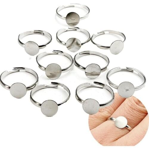 1PC Vintage Silver Color Alloy Finger Rings for Women Bohemian Adjustable Ring Female Minimalist Party Jewelry Gift