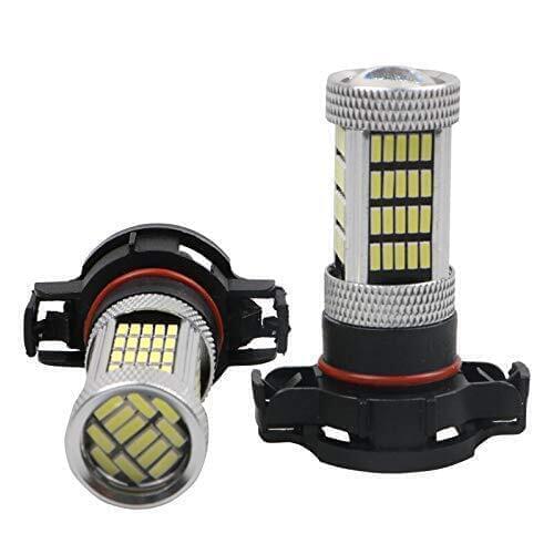 2PC 12V PS19W H16 4014 92SMD SIDELIGHT Fog Light DRL BULB FOR AUDI A3 8P 2008+ WHITE CANBUS ERROR FREE Ice Blue