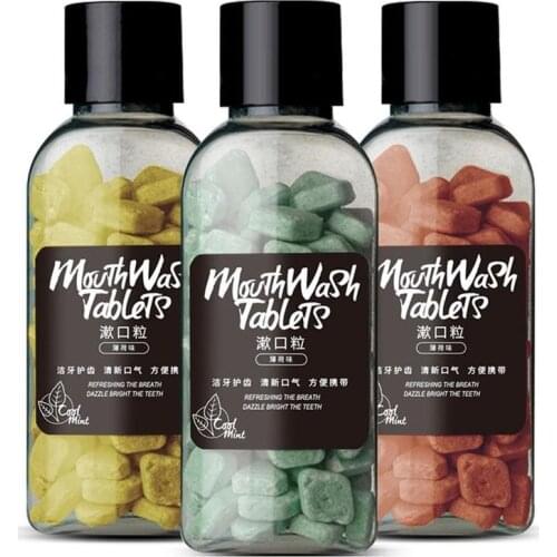 60pcs/Box Oral Care Fresh Breath Dental Toothpaste Particles Whitening Tooth Removal Stains Smoke Stains Portable Toothpaste