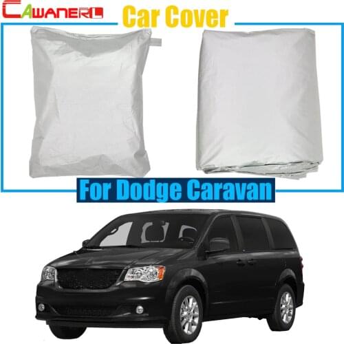 Cawanerl Auto Cover Outdoor Rain Snow Sun Resistant Car Cover Anti-UV Dustproof For Dodge Caravan