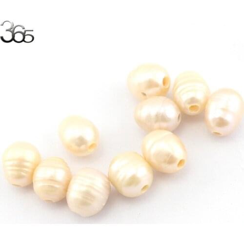 Free Shipping BGSJ Select by Quantity 4pcs 10pcs 100pcs 10x12mm Large Hole Pink Olivary Natural Pearl Earring Jewelry DIY Beads