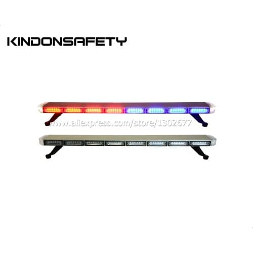 Free shipping to Chile! 1040mm LED warning strobe lightbar, 102pcs 1W LEDs, silver or black aluminium housing, DC12V-24V, purple