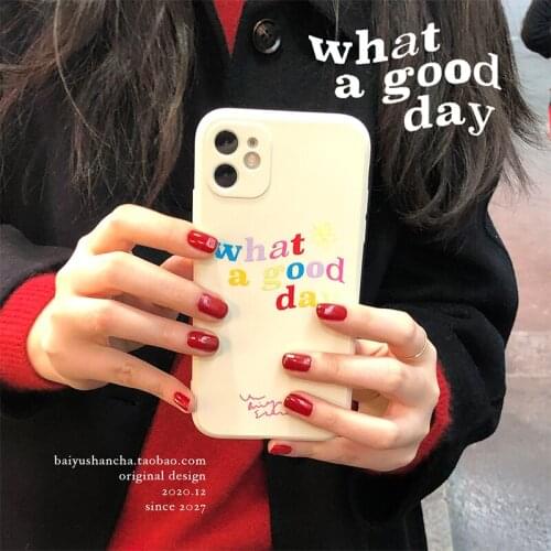 Fine Text Soft Lovely Christmas Style Pattern Phone Cover For iPhone 12 11 Pro Max X XR XS Max 6 7 8 7Plus Soft Silicone Case