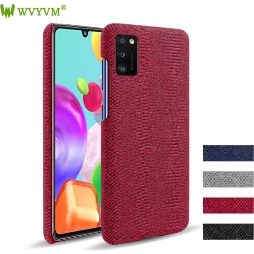 For SAMSUNG A41 Galaxy A51 A71 A31 A41 A21 A11 Case High Quality Canvas Pattem Stand Cover Anti-slip Luxury Phone Case