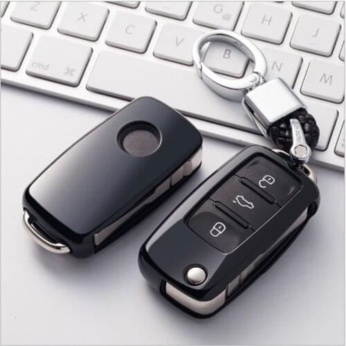 TPU Car Key Protection Case Cover For VW Jetta 6 Scirocco Tiguan 2018 Caddy Golf 5 6 7 MK6 Polo Passat B5.5 B5 B8 Sharan Amarok