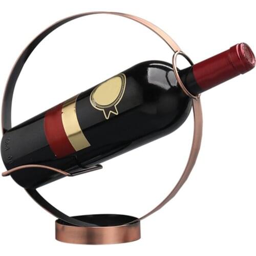 Wine Bottle Holder Vintage Style Creative Metal Wine Rack Wine Glass Holder Bar Stand Bracket Display Stand Bracket Decor