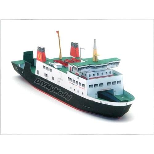 DIYMyModeI 1:250 Scale Caledonian MacBrayne MV Bute Ferry DIY Handcraft Paper Model Kit Handmade Toy Puzzles