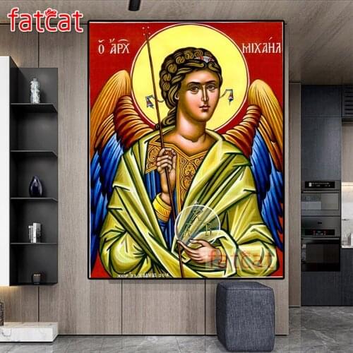 FATCAT Religious woman 5d diy diamond painting full square round drill diamond embroidery kits wall decoration AE2884
