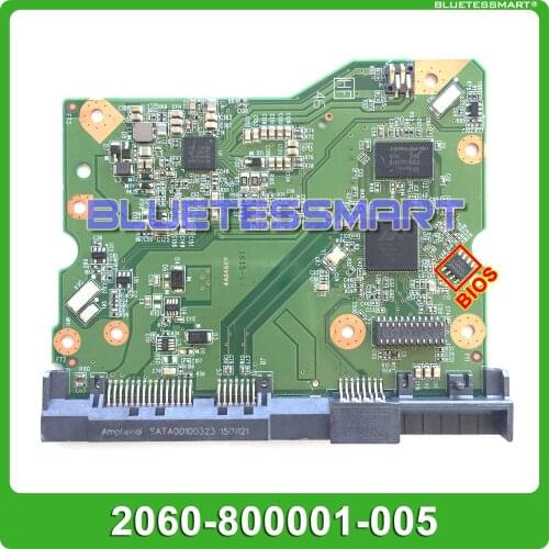 HDD PCB board controller 2060-800001-005 for WD 3.5 SATA hard drive repair data recovery, 800001-205 WD60EFRX WD60PURX
