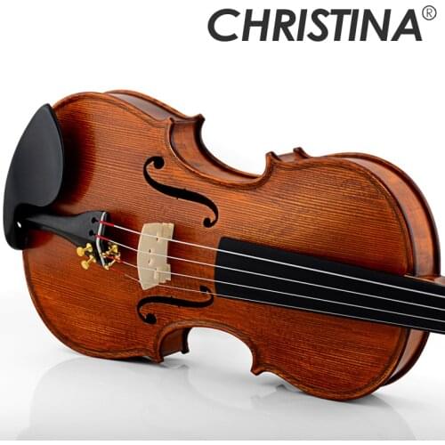 Christina EU2000D violin 4/4 Made in Europe Maple Flamed Violin High-grade Handmade antique violins with fiddle case bow