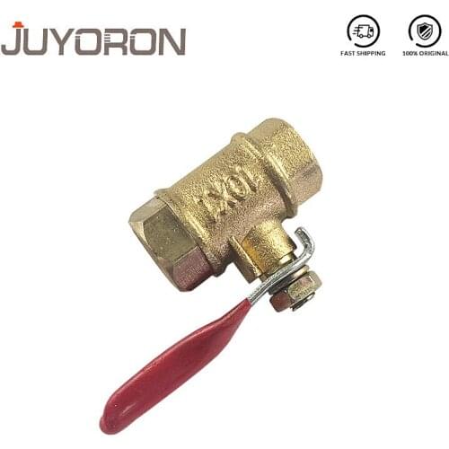 Brass Ball Valve 1/8" 1/4" 3/8" 1/2" BSP Female Thread with Red Lever Handle Connector Joint Copper Pipe Fitting Coupler Adapter