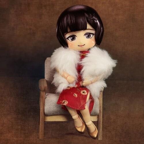 Ob11 baby dress Cheongsam dress 1/12 BJD baby clothes GCC solid-body Molly doll clothes Doll accessories