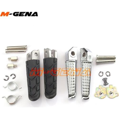 Motorcycle Front Rear Footrests Foot Pegs For CB400 1999 2000 2001 2002 2003 2004 2005 2006 2007 2008 VTEC 1 2 3 4