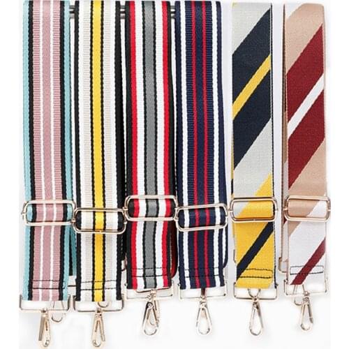 Stripe Bag Strap Women Handbag Belt Wide Shoulder Bag Strap Replacement Strap Accessory Bag Part Adjustable Belt For Bag 130cm