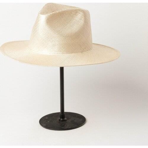 European American Spring Summer Leisure Simple Light Board Jazz Sun Hat Fro Men Women Outdoor Travel Sunscreen Sisal Straw Hat