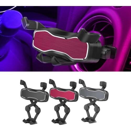 Car Styling Phone Holder For Mercedes Benz A B CLA GLA GLK Class X156 C117 GLA200 GLA250 CLA180 CLA220 Round Air vent